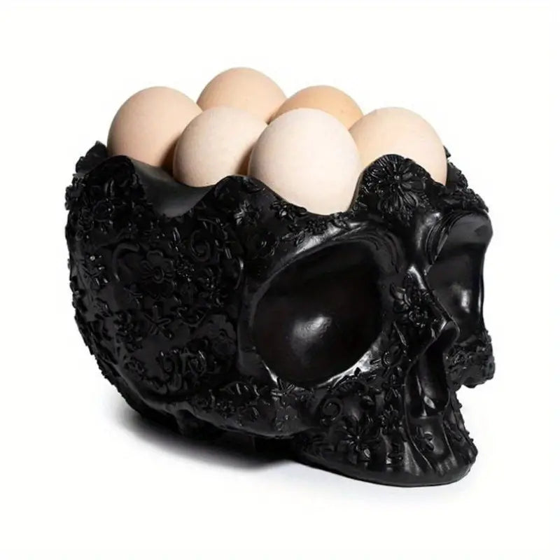 Embrace the allure of the Gothic Skull Head Egg Holder, a captivating centerpiece that transforms your dining experience into a celebration of enchantment and mystery. Its intricate design invites you to explore the beauty of the macabre, adding a touch of elegance to your gatherings. Perfect for those who appreciate the darker aesthetics, this piece encourages self-expression and creativity in your kitchen decor. Let it inspire you to create moments that are as unique and unforgettable as you are.