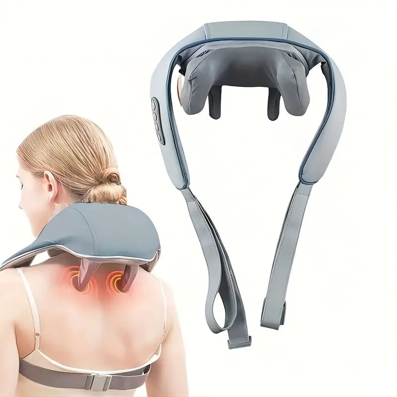 Masseur cervical électrique, Massage cervical intelligent portable - Gris