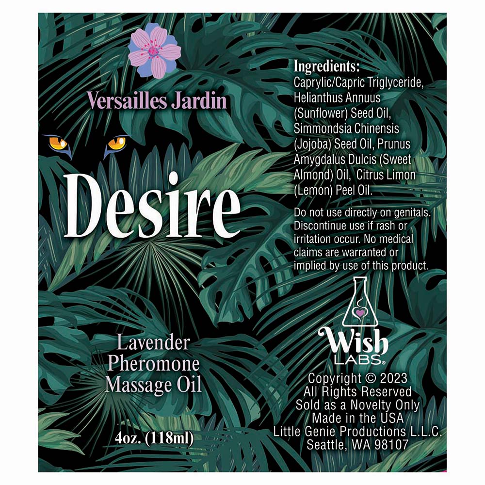 Desire Pheromone Massage Oil | Lavender | 4oz