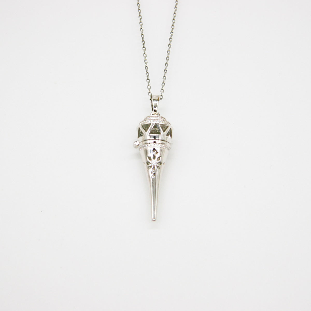 Cone Aroma Necklace | 18K Gold Diffuser Jewelry for Energy & Healing