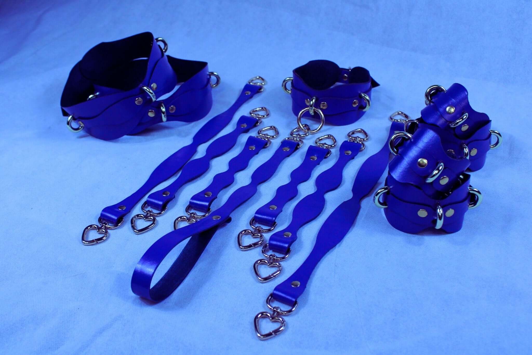 Bondage Gear Handmade Leather Restraint Kit Full Body Bondage Set