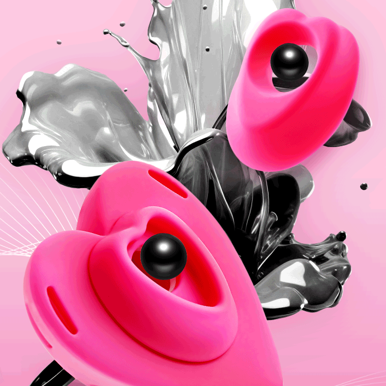 LOCKINK Pink Heart Strap-On Wearble Egg Vibrator Remote Controlled