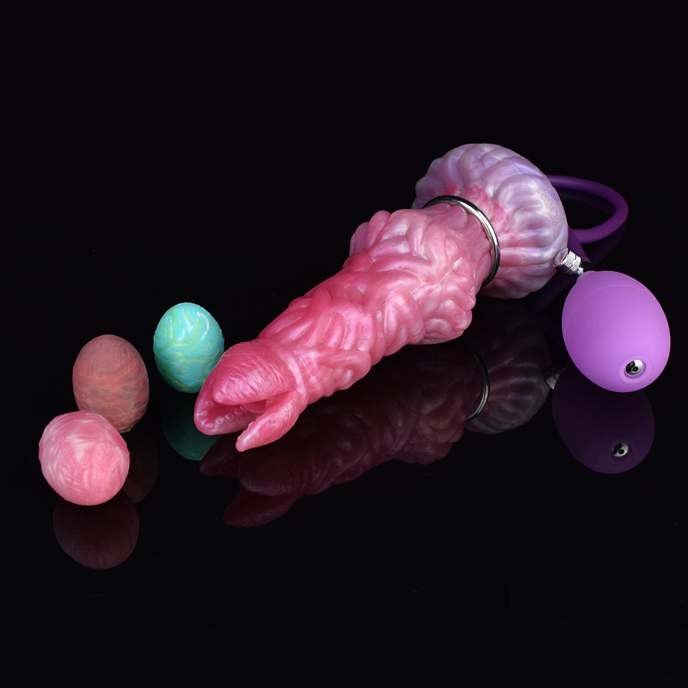 The Pandora Peach Witch Ovipositor Dildo invites you to embark on a sensual journey of self-discovery. With its enchanting peach hue and textured design, this exquisite piece is perfect for those who seek to explore their fantasies. The five detachable eggs offer a unique experience, allowing for creative play and intimate exploration. Embrace your desires with confidence, and let this magical companion guide you through moments of pleasure and connection.