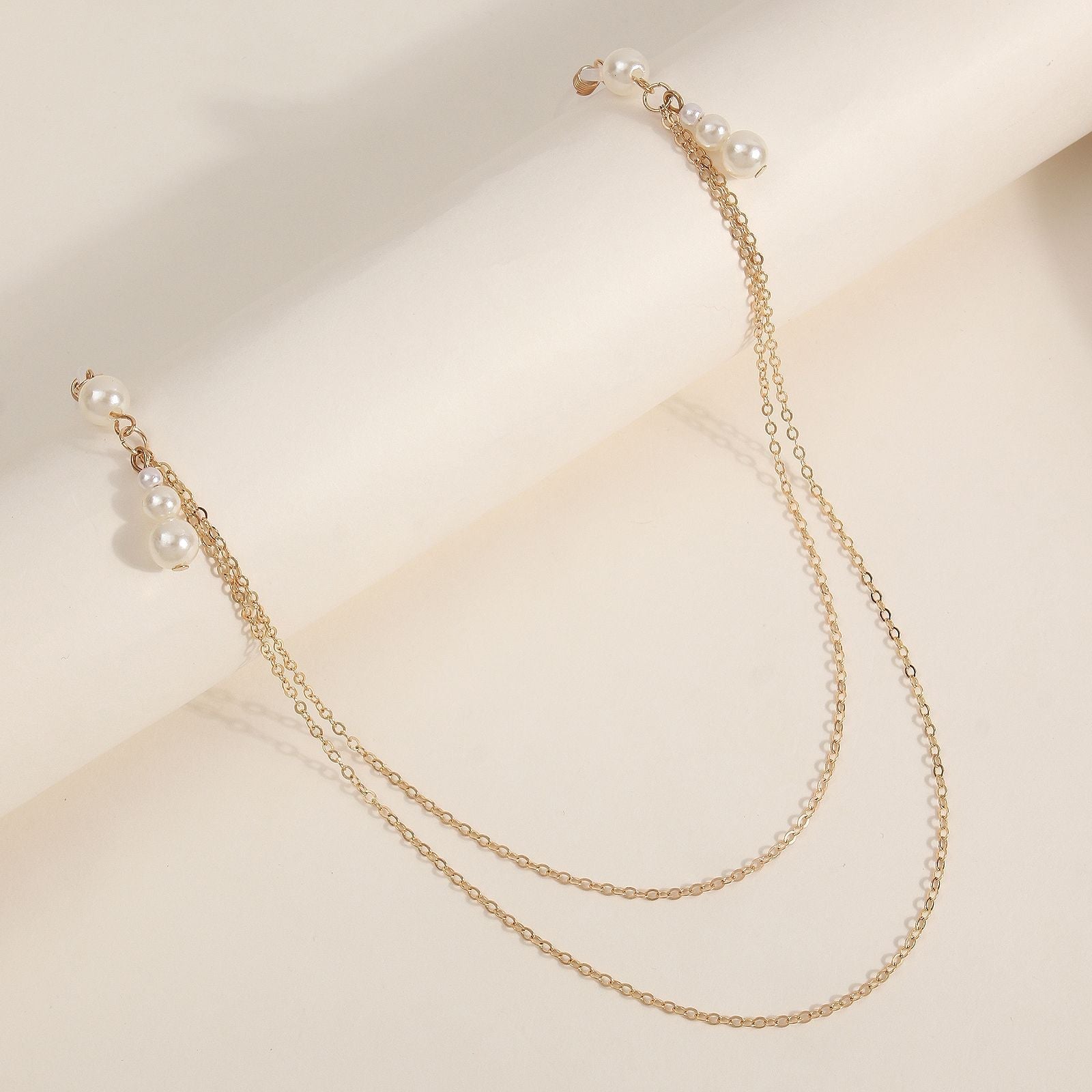Pearl Pendant Nipple Clamps with Chain