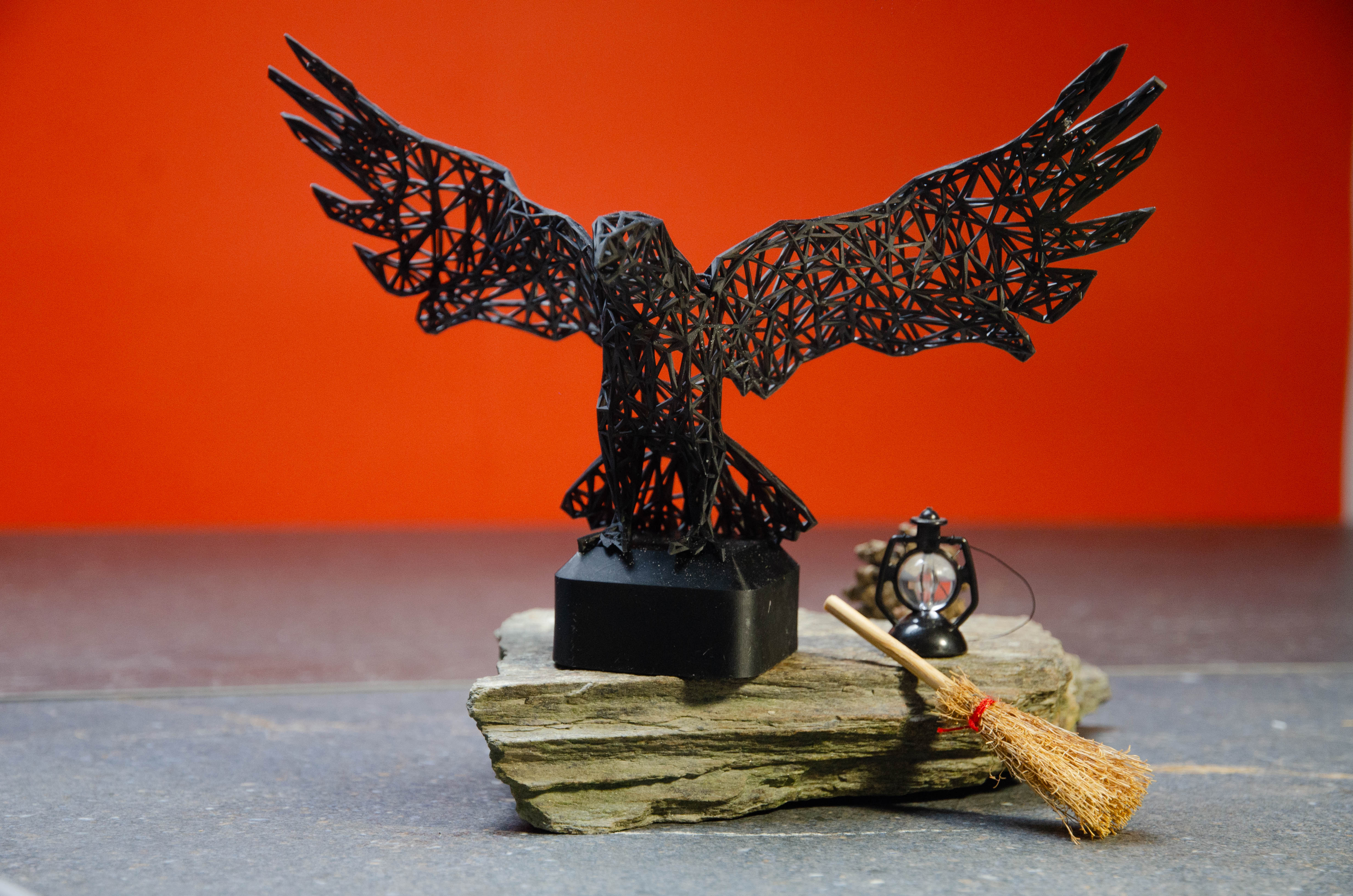 The Mystical Raven Sculpture captures the essence of enchantment, inviting you to embrace the allure of mystery. With its intricate wired grid design and poised wings, this exquisite piece adds a touch of dark elegance to your space. Handcrafted in Austria, it serves as a captivating centerpiece that inspires both wonder and introspection. Allow this sculpture to be a gentle reminder of the beauty in self-discovery and the magic that surrounds us.