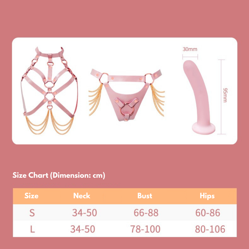 Shaki Love Affair Harnais avec gode en silicone