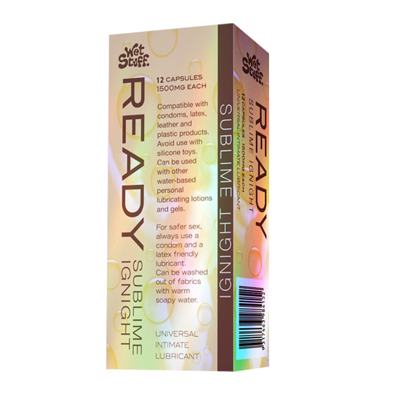 Capsules amplificatrices d'orgasme Wet Stuff IG Ready - 12 unités
