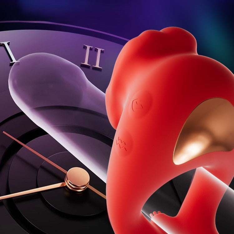 GALAKU Kiss Licking & Vibrating Cock Ring App Controlled