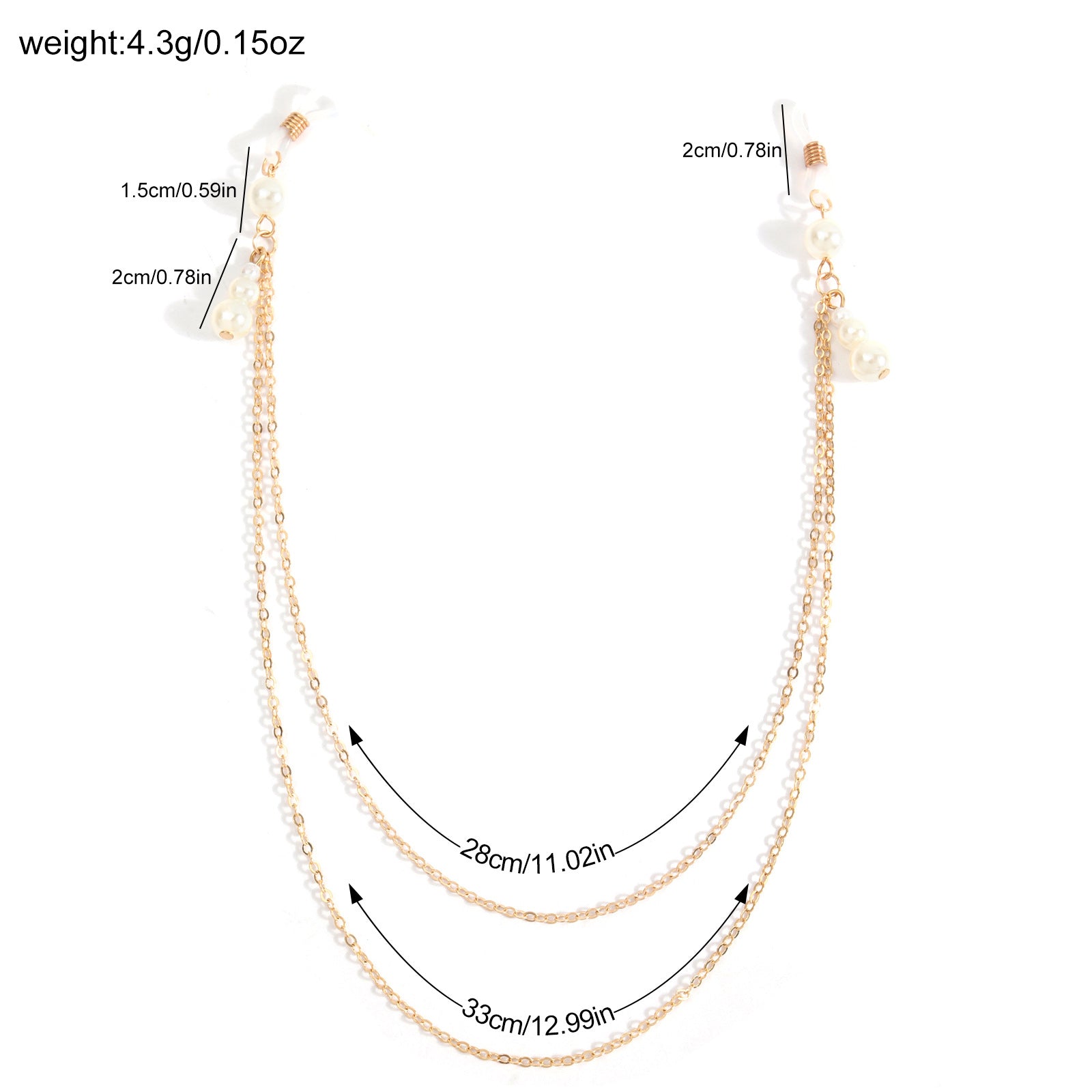 Pearl Pendant Nipple Clamps with Chain